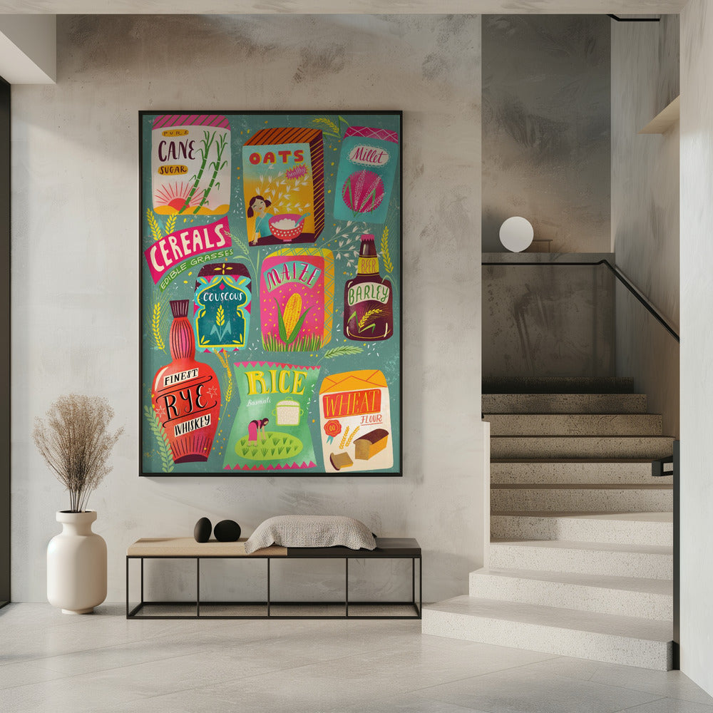Buntes Müsli-Diagramm | Poster