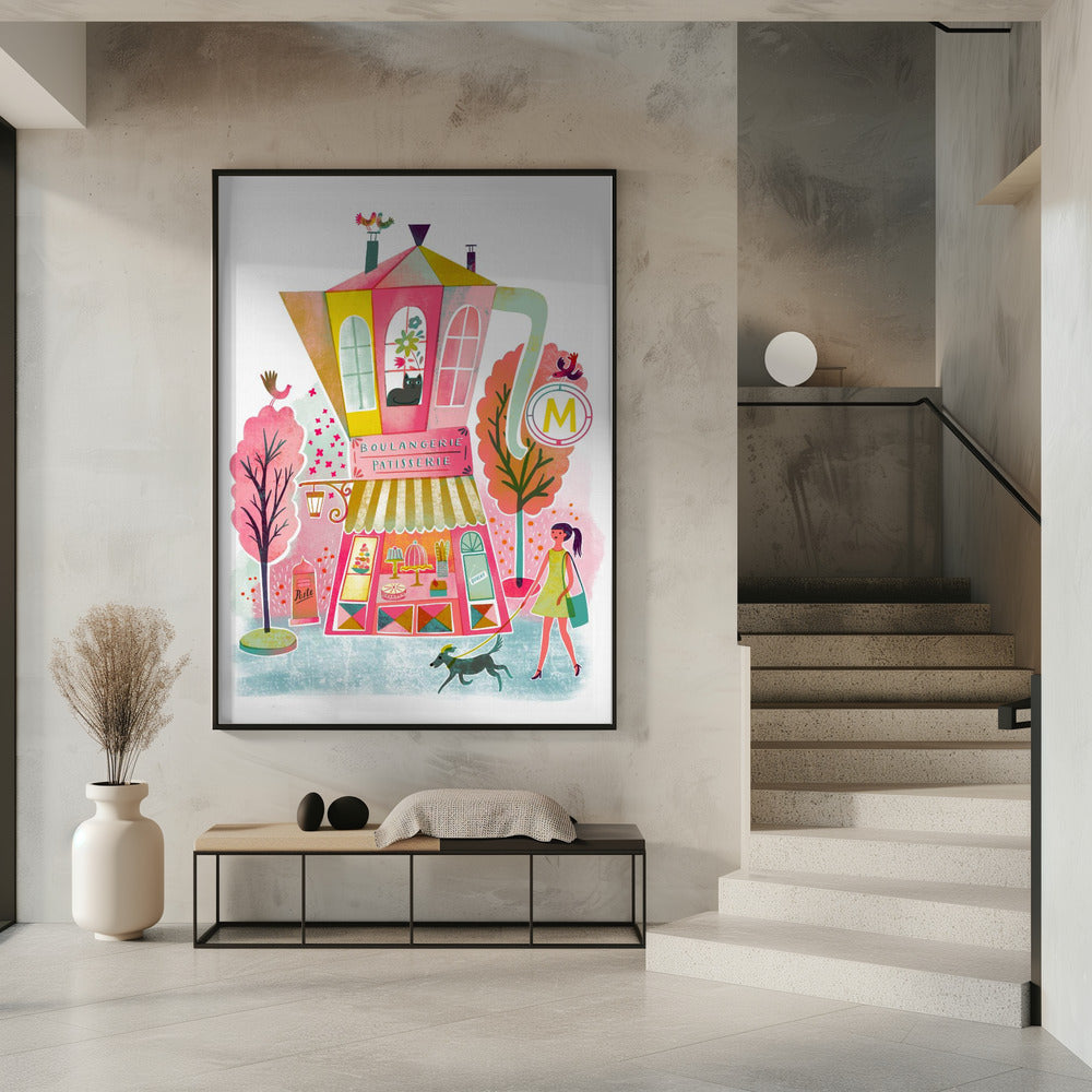 French Coffee Patisserie Vintage | Poster