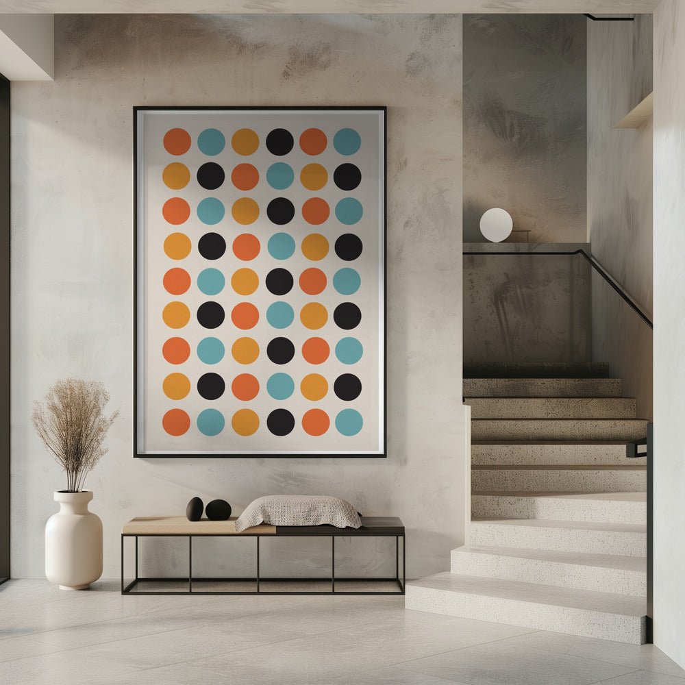 Retro Dot Delight | Poster