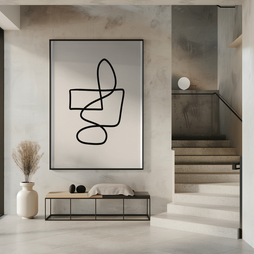 Anmutige, geschwungene Linien | Poster