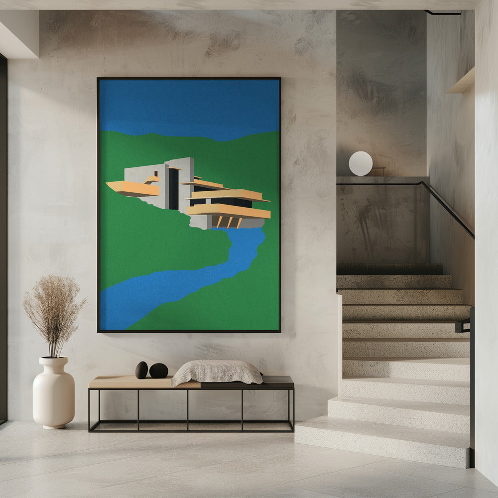 Frank Loyd Wright Fallendes Wasser | Poster