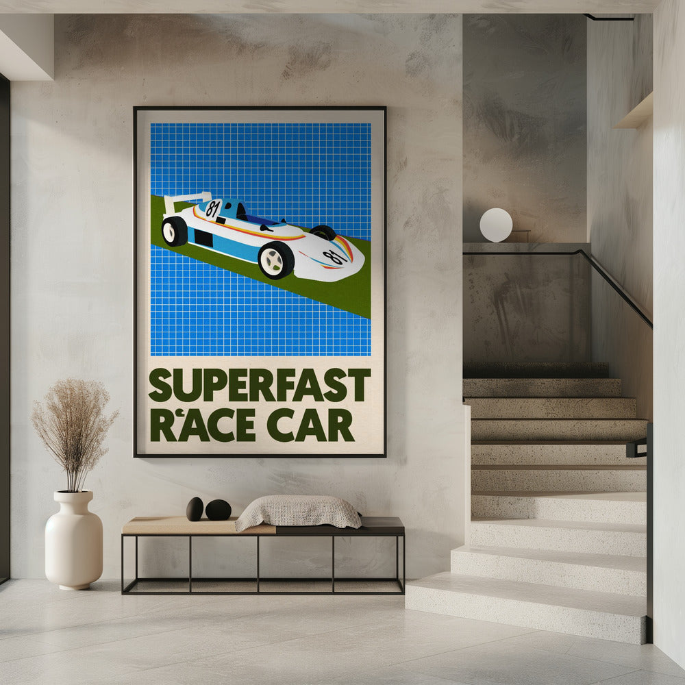 Superschnelles Rennauto | Poster
