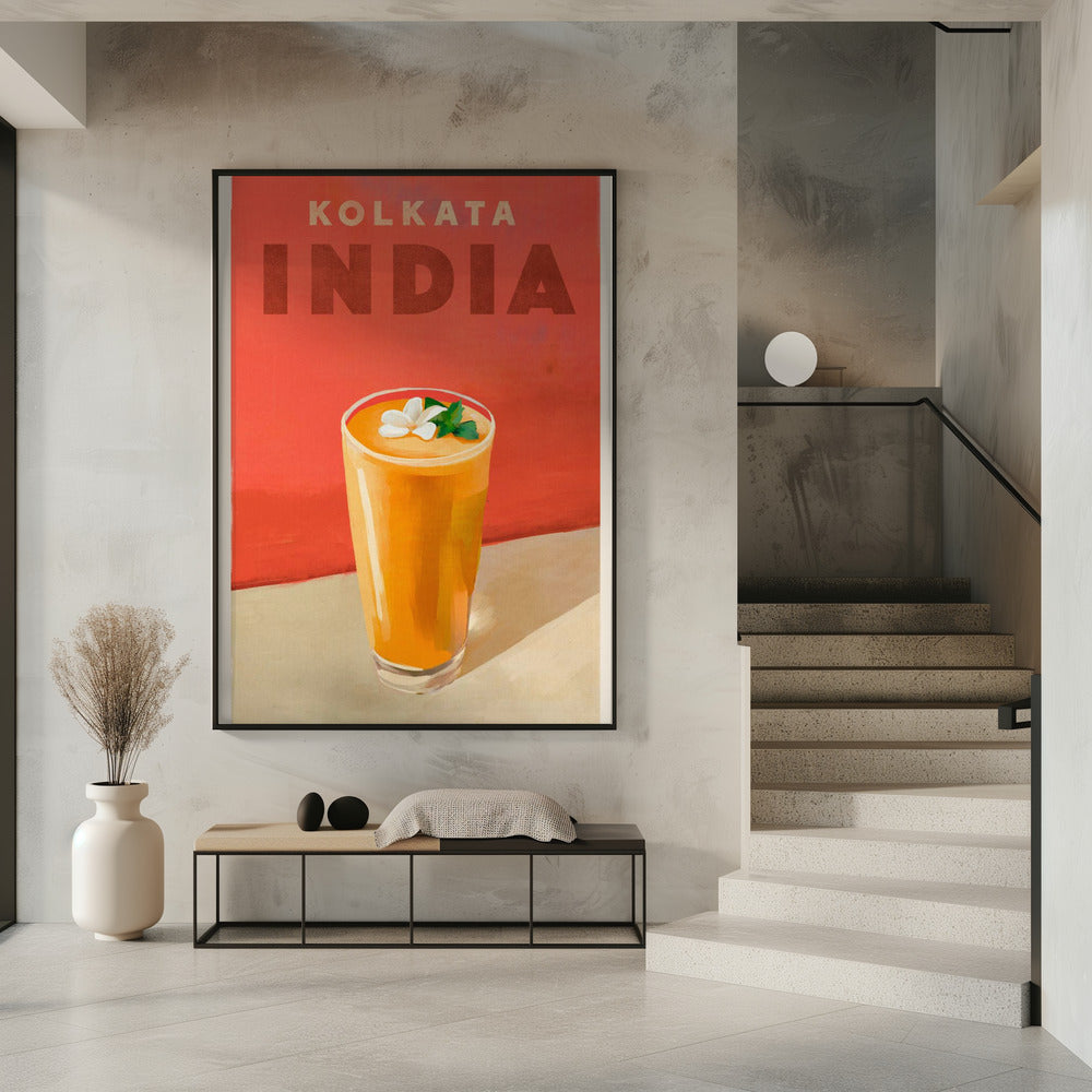 Travel Poster Cocktail Kolkata India | Poster