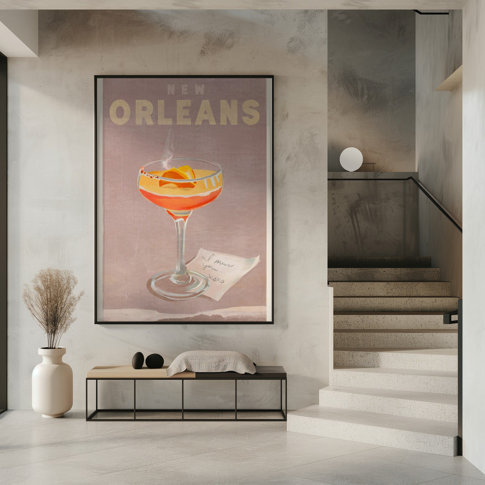 New Orleans Cocktail Reiseposter | Poster