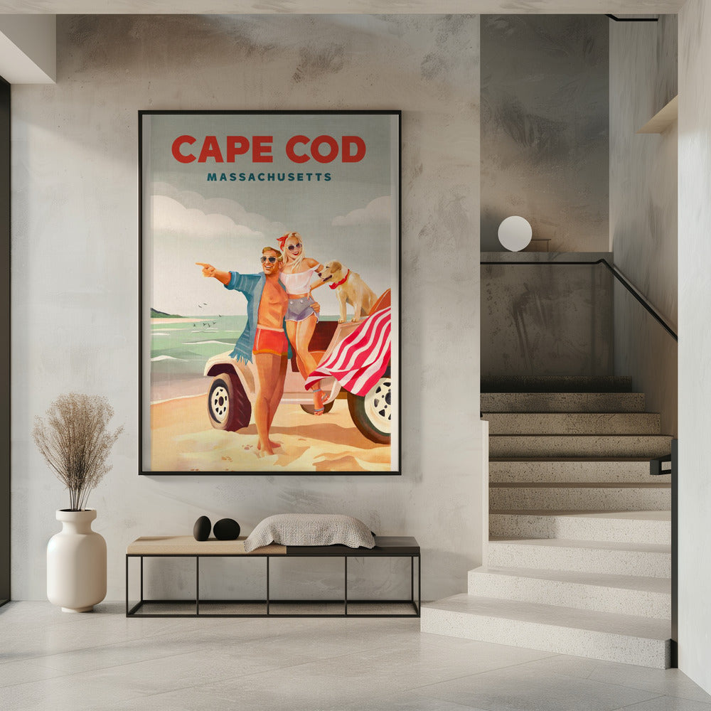Cape Cod, Massachusetts, Sommer-Strandkunst, Poster