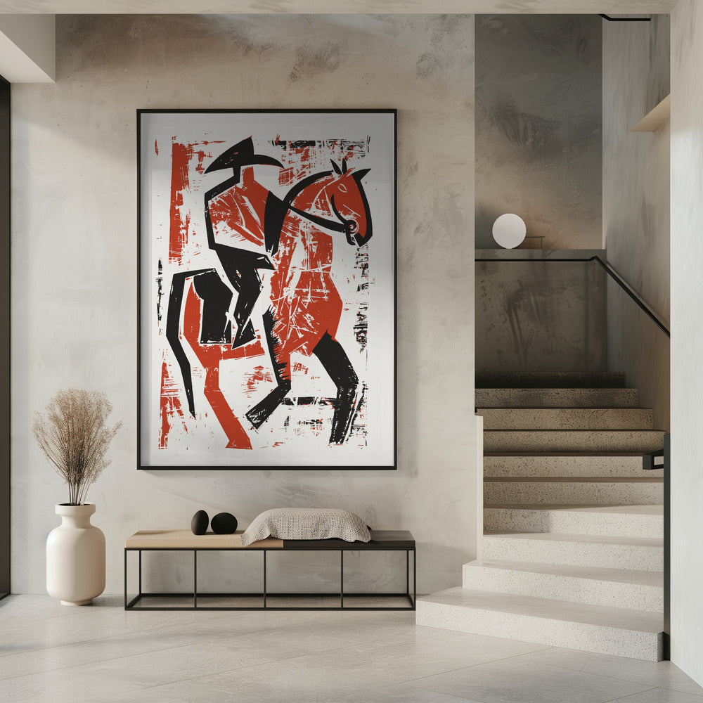 Abstrakter Reiter | Poster