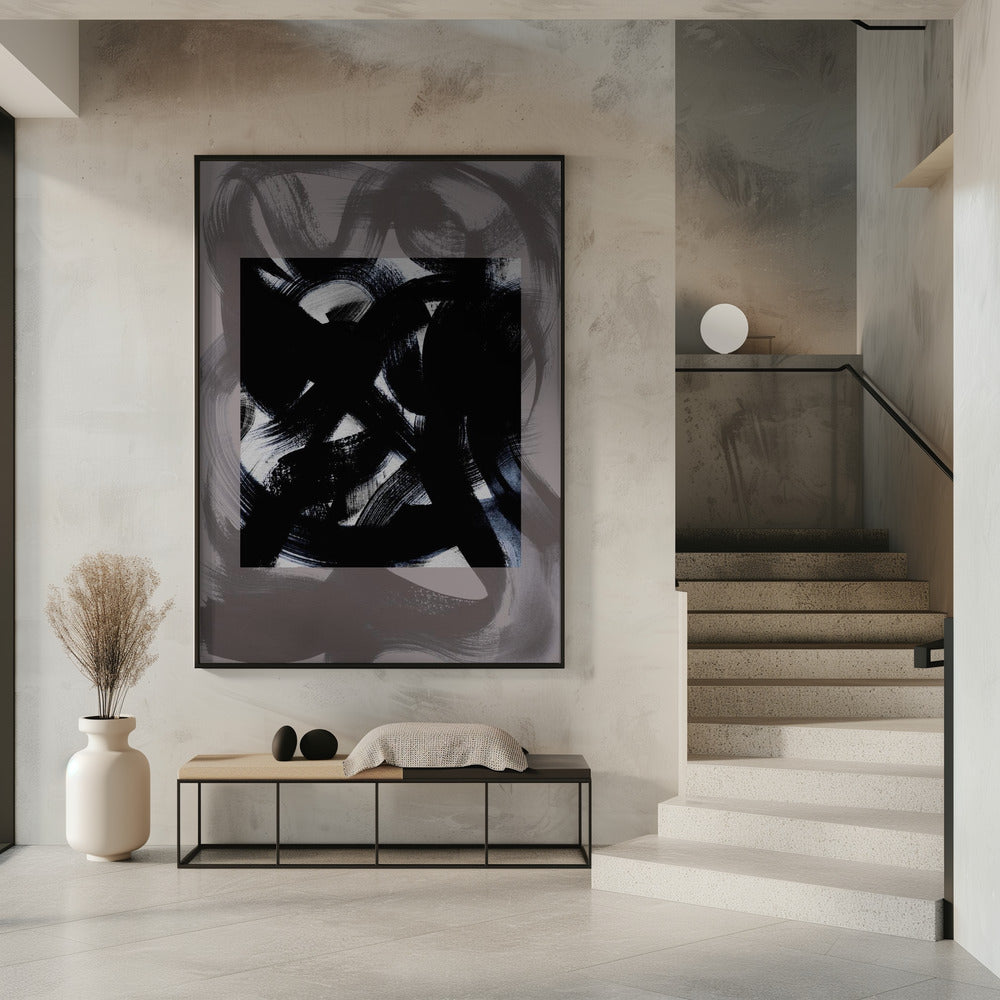 Abstract Brush Strokes 164Y | Poster