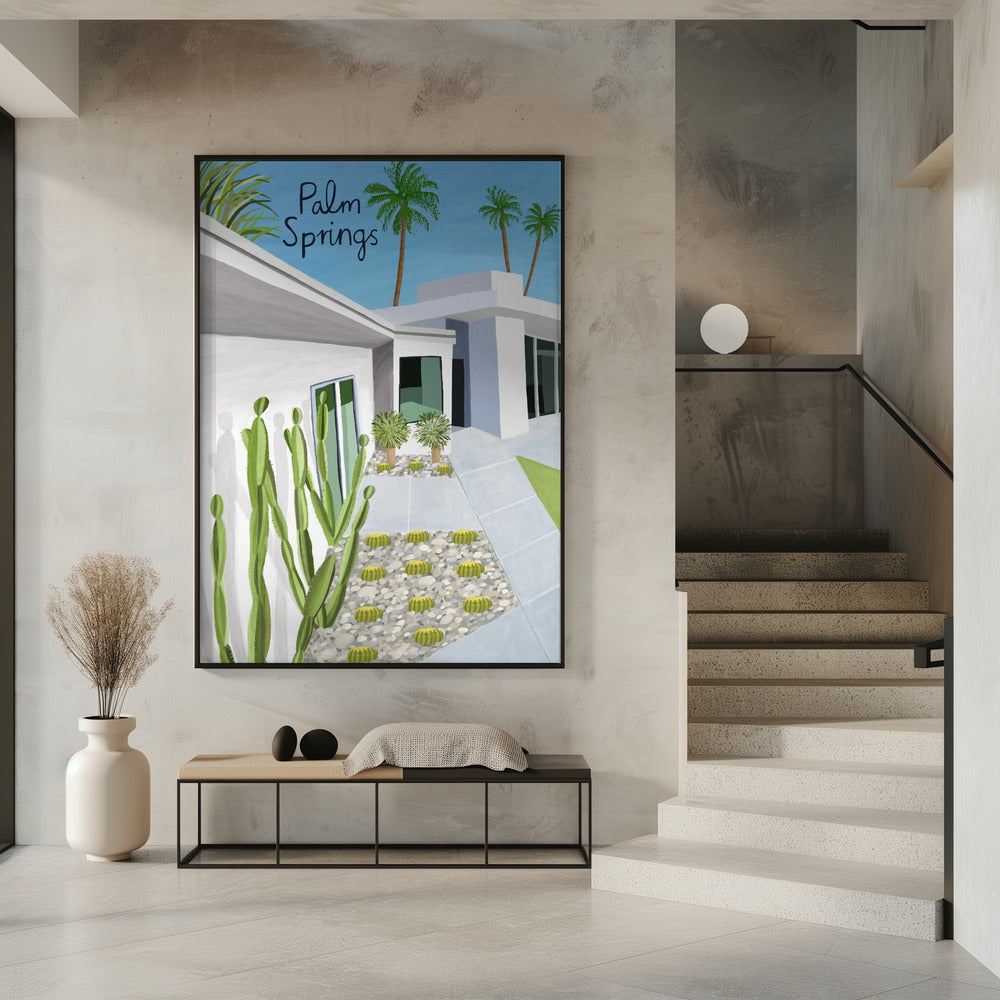 Moderne Architektur in Palm Springs von der Künstlerin Carla Daly | Poster