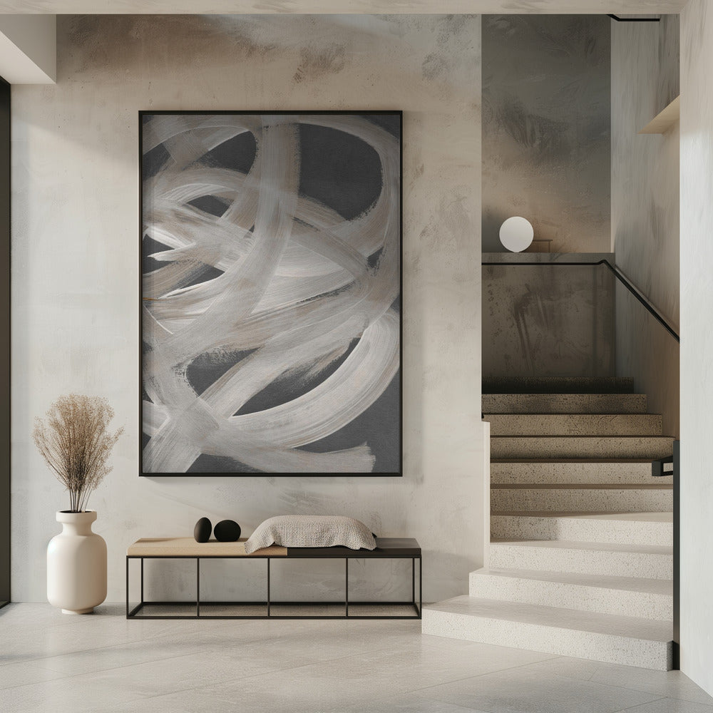 Abstrakte Pinselstriche 129X | Poster