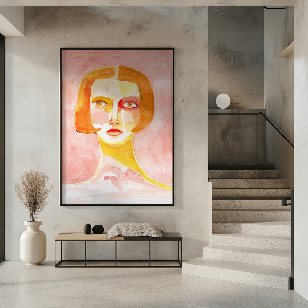 Dame mit Bob-Haarschnitt | Poster