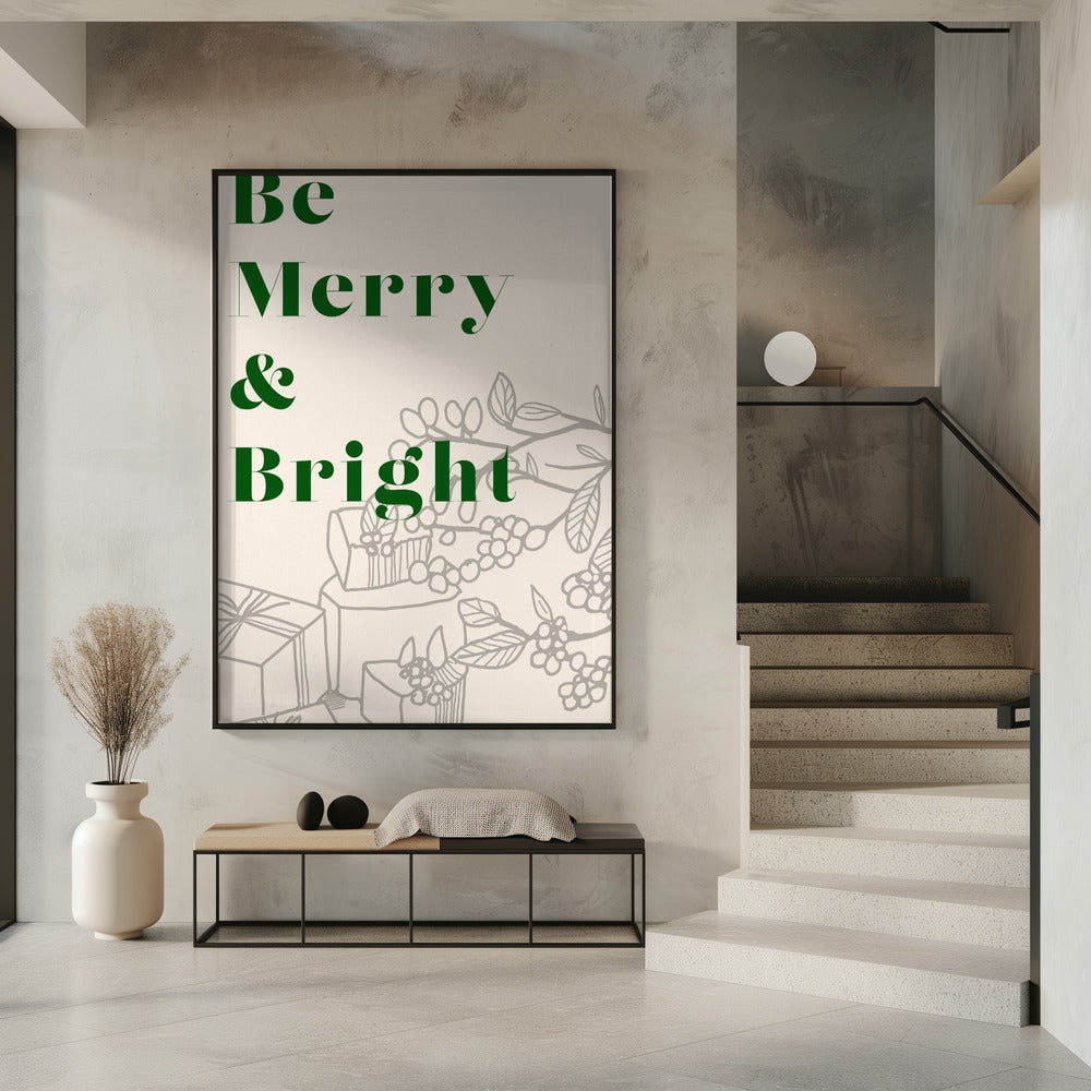 Schleifen und Kugeln: Fröhliche und strahlende Weihnachten | Poster
