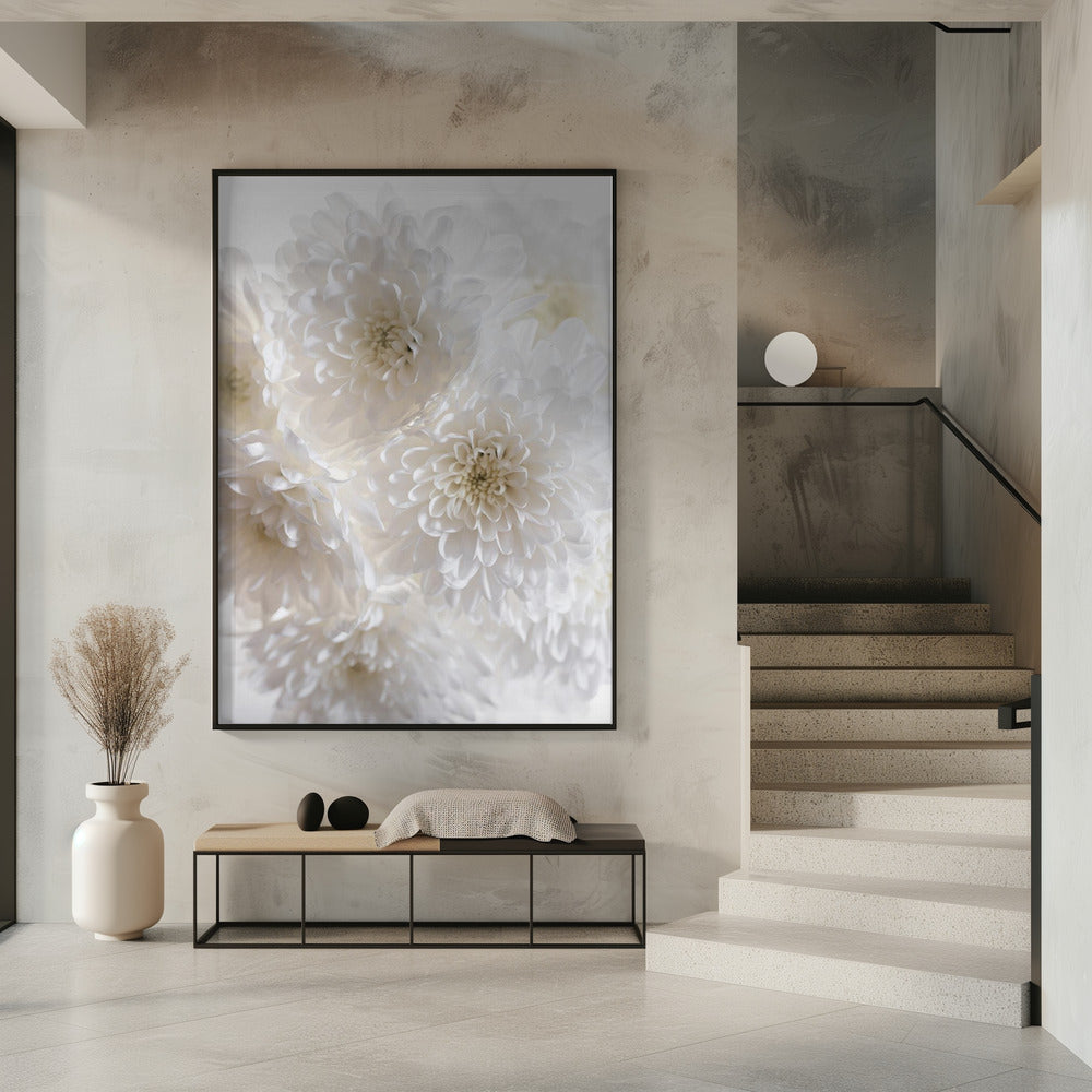Weiße Blumen 1 | Poster