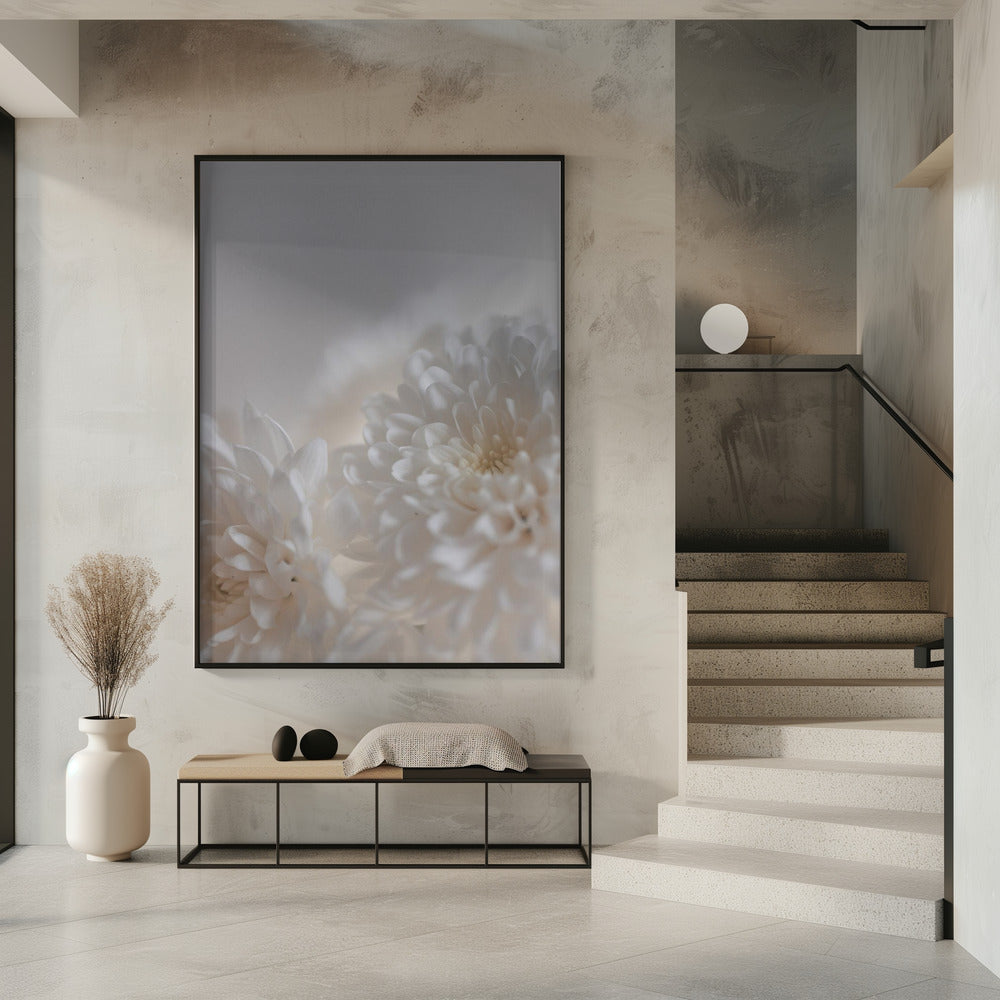 Weiße Blumen 3 | Poster
