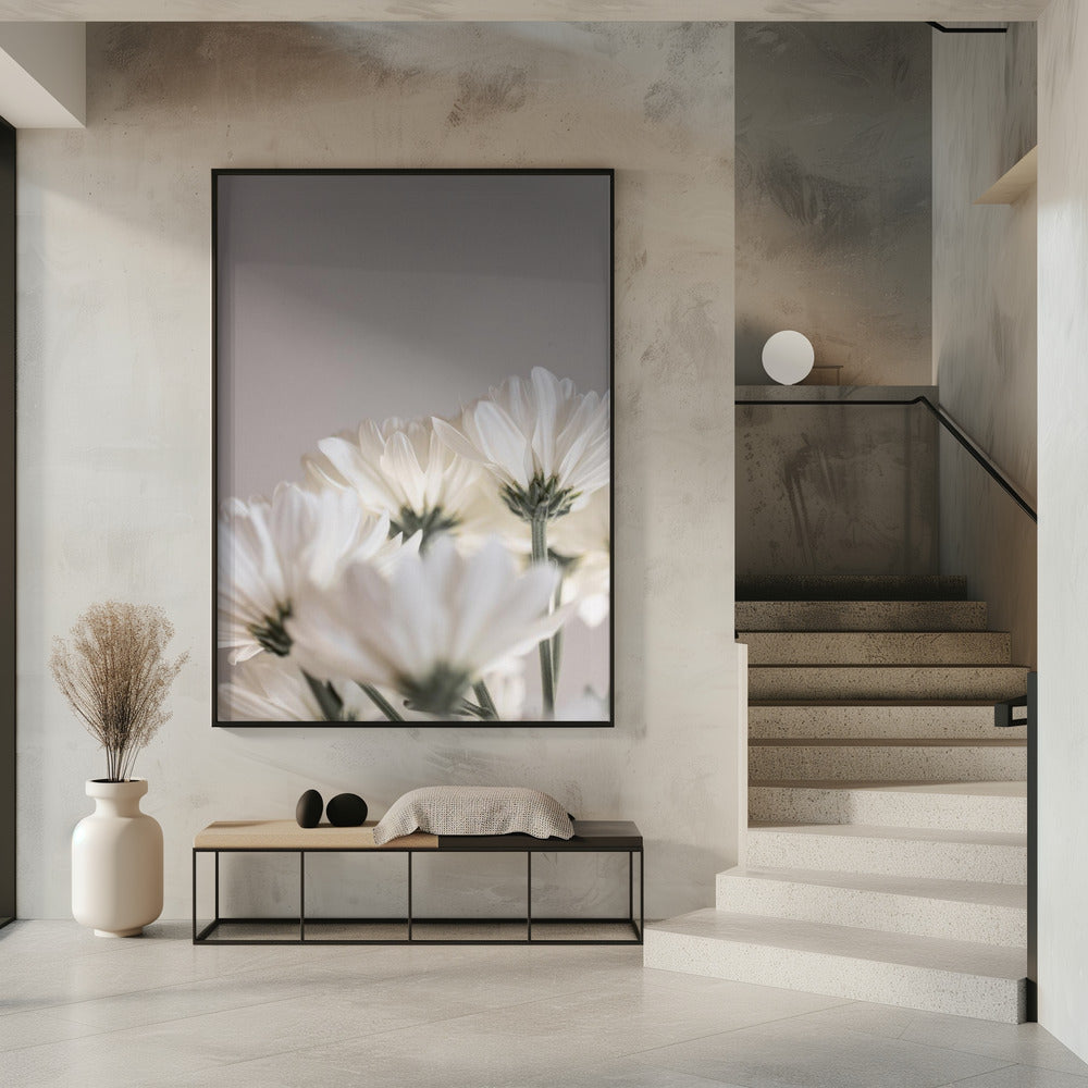 Weiße Blumen 4 | Poster