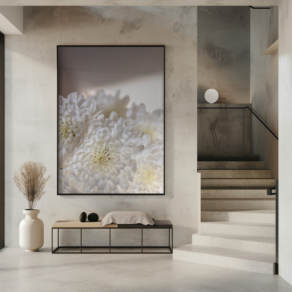 Weiße Blumen 6 | Poster