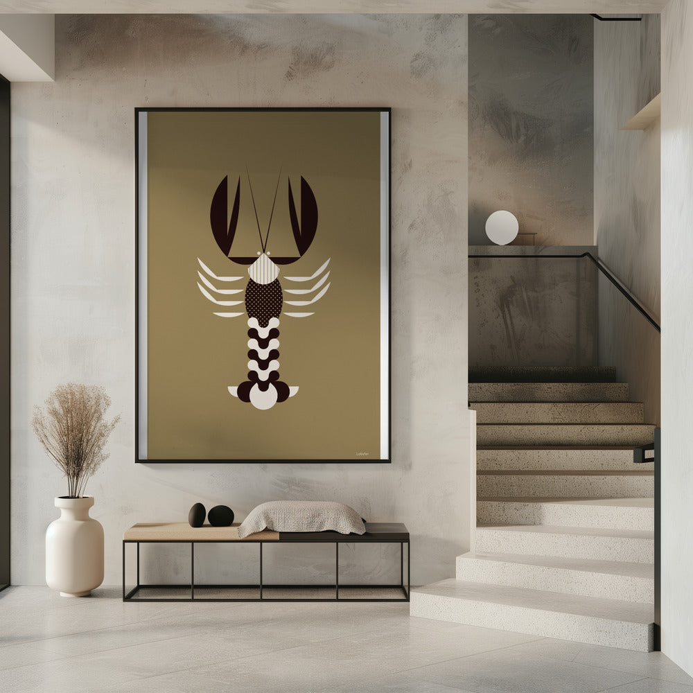 Goldene Tiere - Hummer (Gold) | Poster