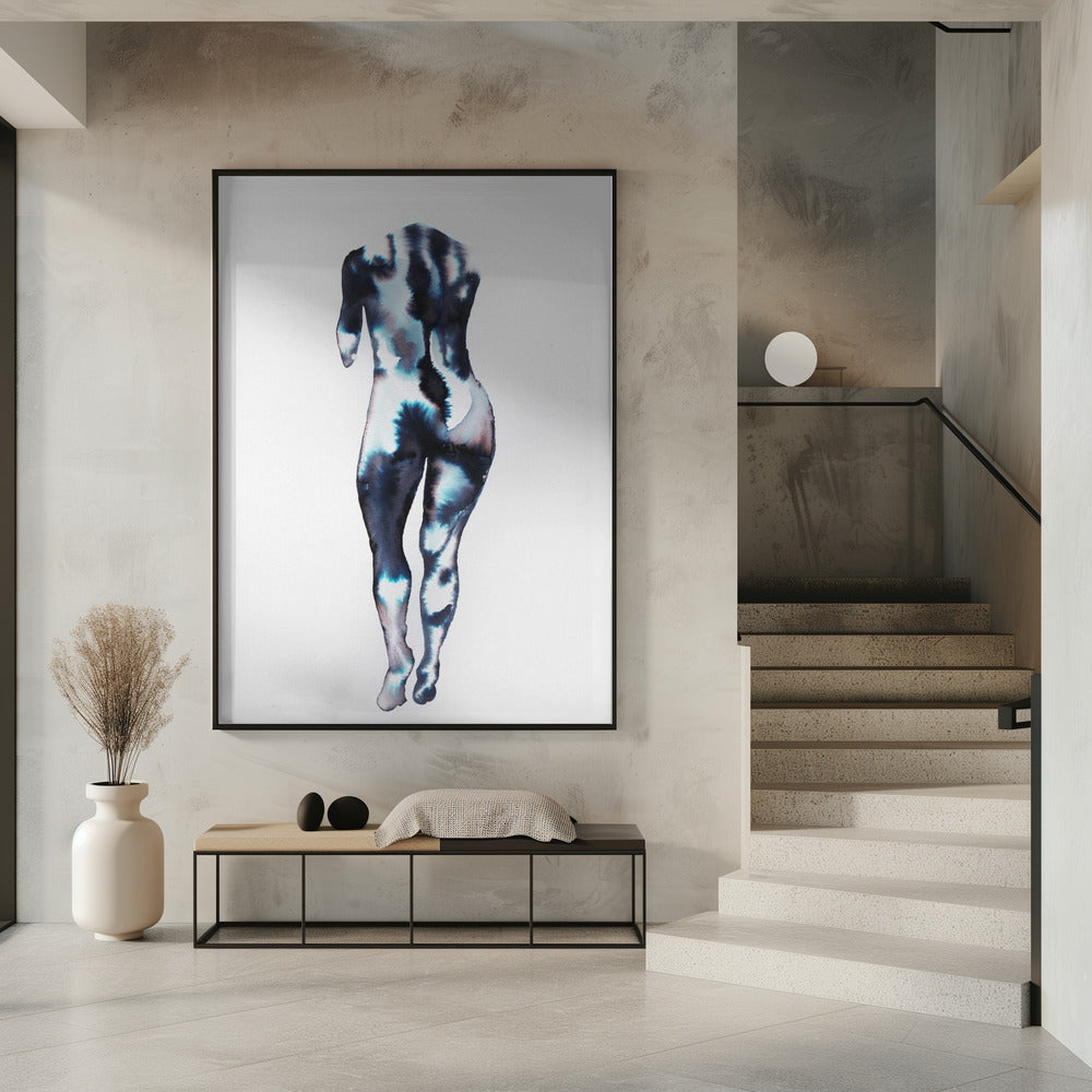 Figure Walking Away (headless) | Poster