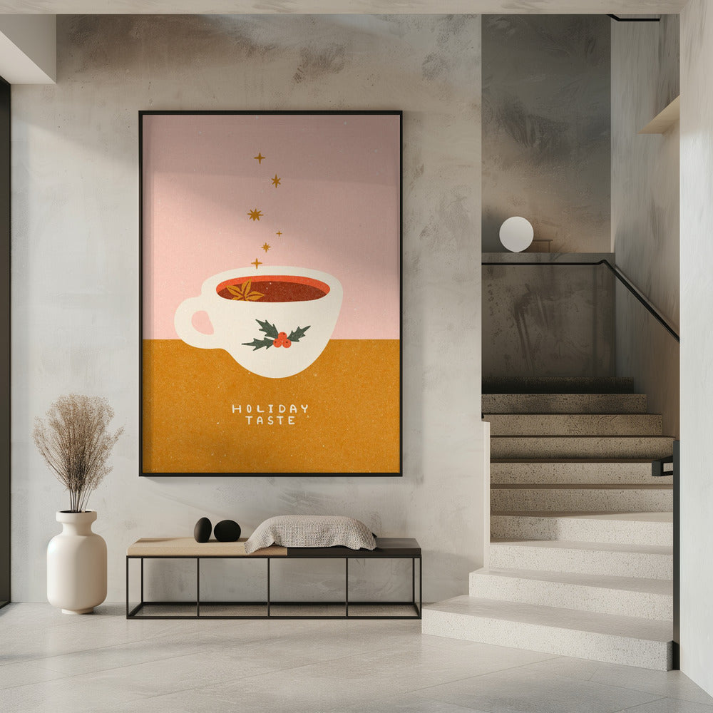 Glühweinbecher. Urlaubsgeschmack | Poster