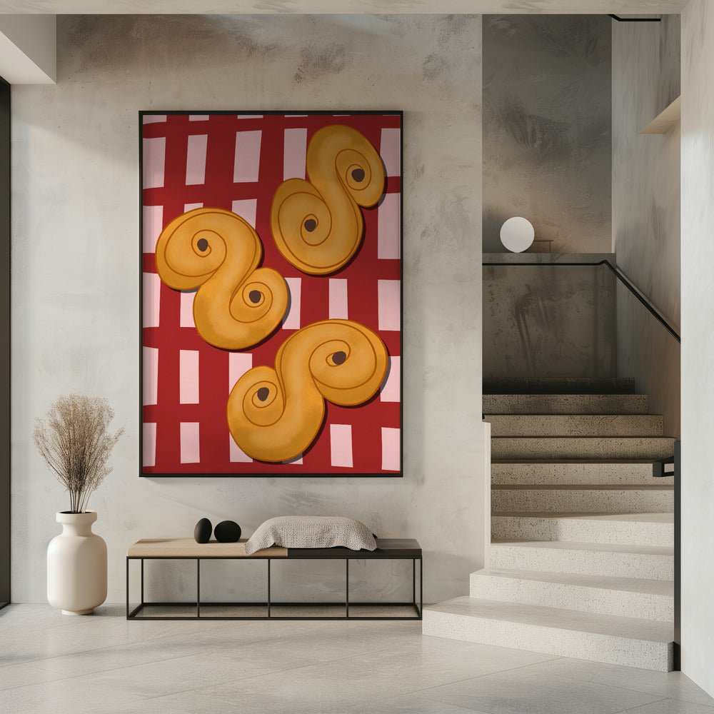 Golden Swirl Delight | Poster