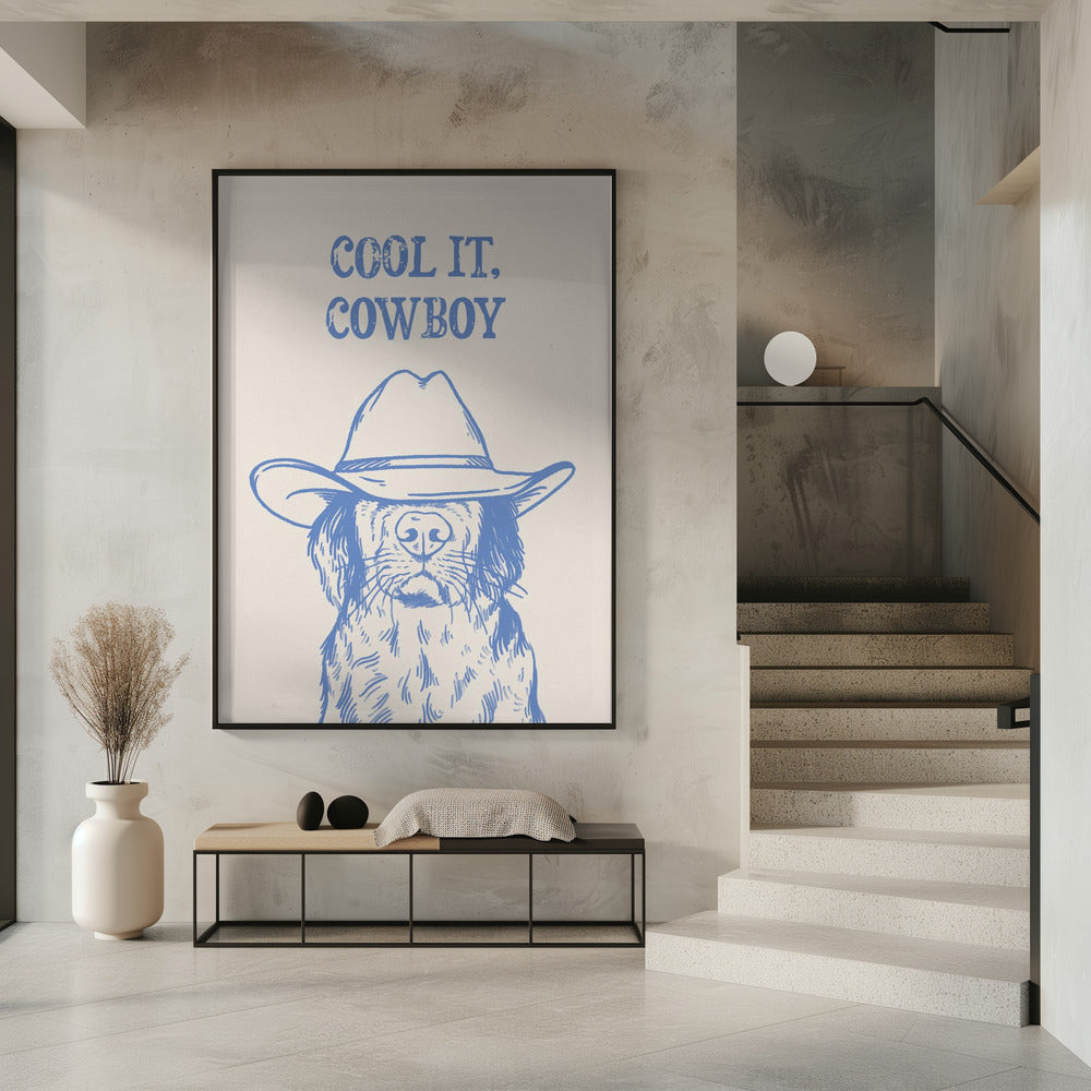Cooles Cowboy-Blau | Poster