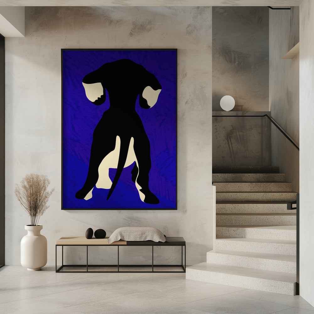 Blauer Hintergrund | Poster