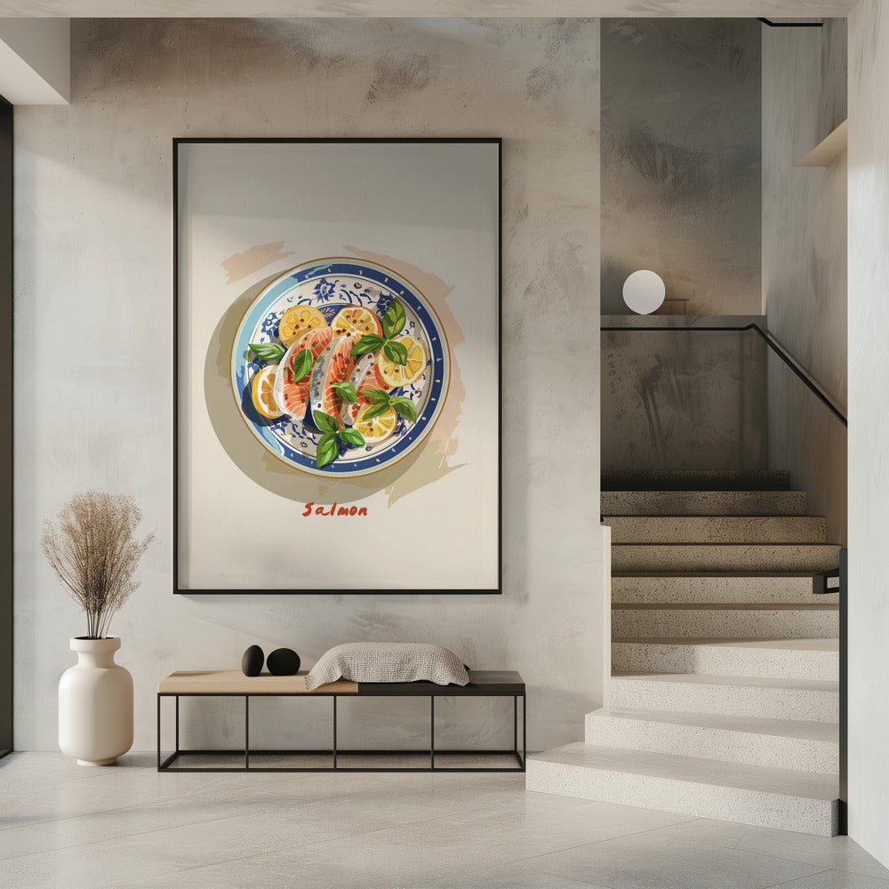 Pikanter Lachsteller | Poster