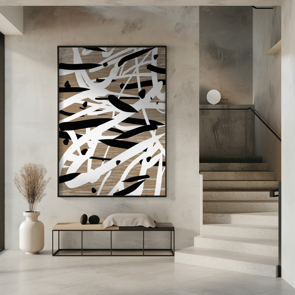 Chaotische Striche Tanz | Poster