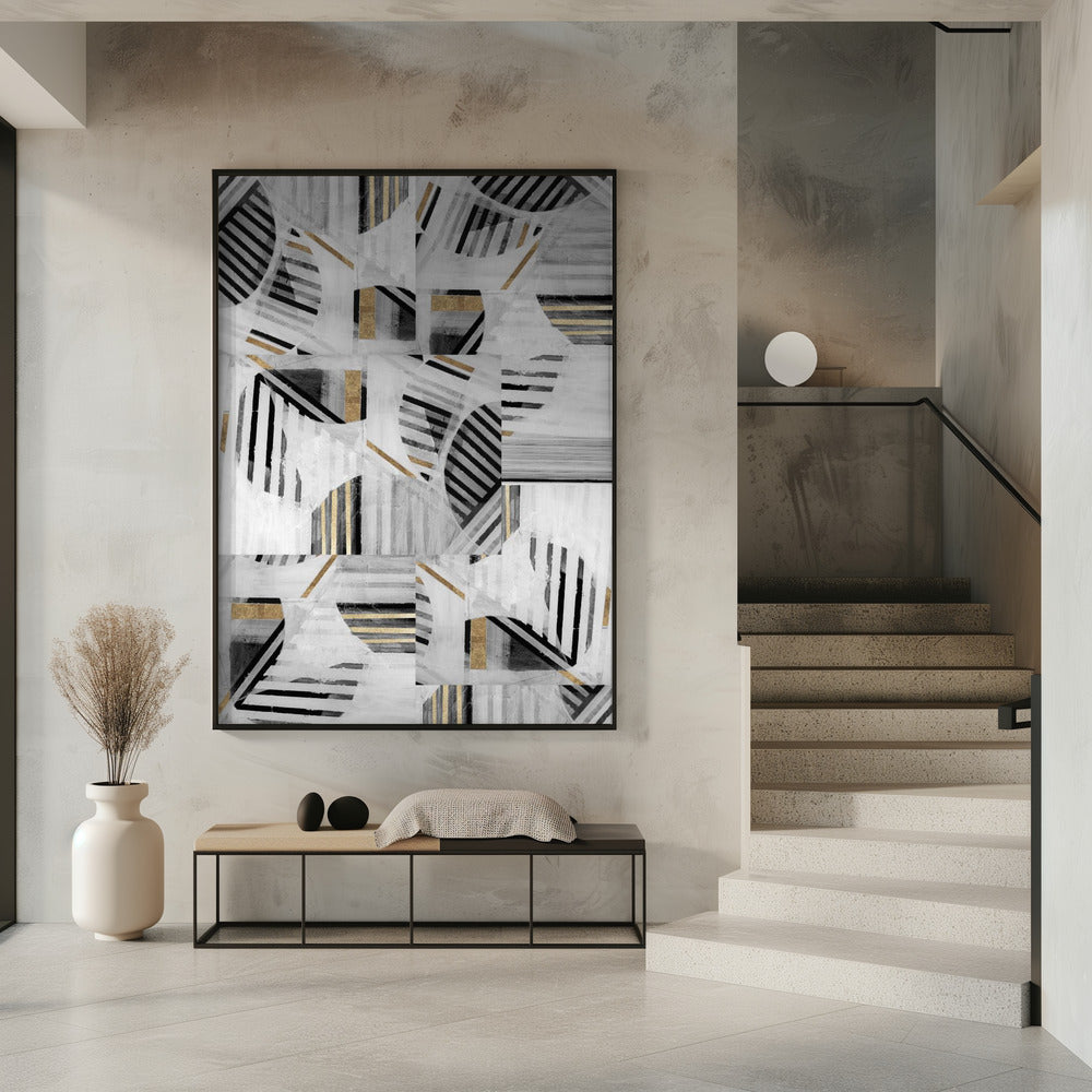 Abstrakte Rückseite Weißgold1 | Poster