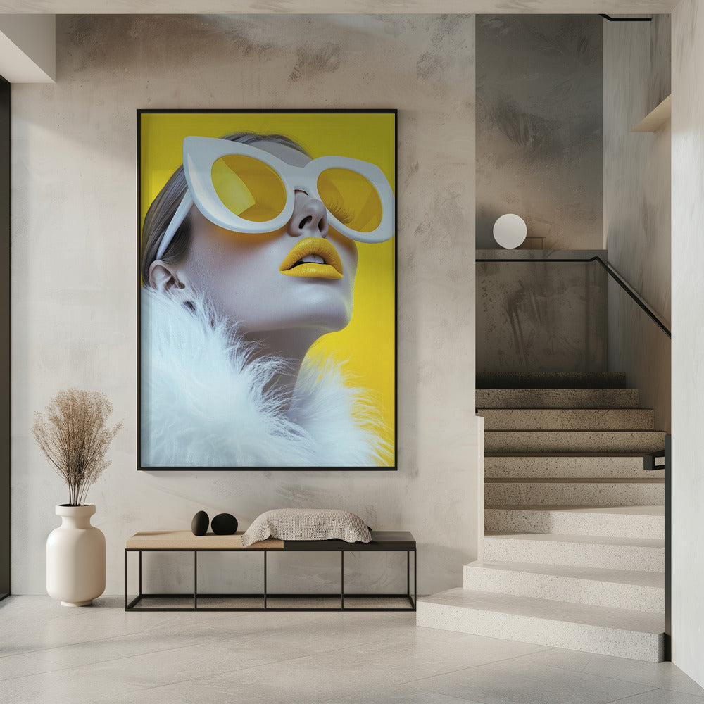 Das gelbe Modell | Poster