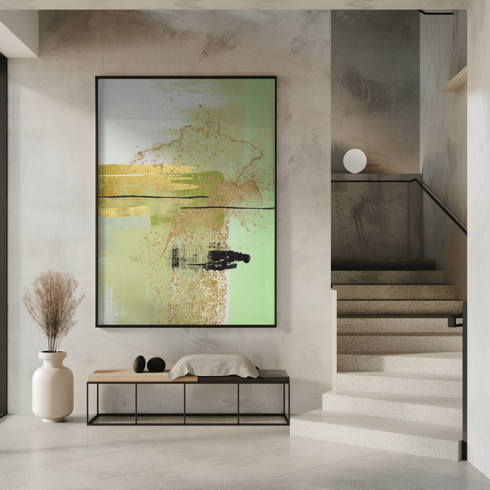 Flüssiges Grün 2 | Poster