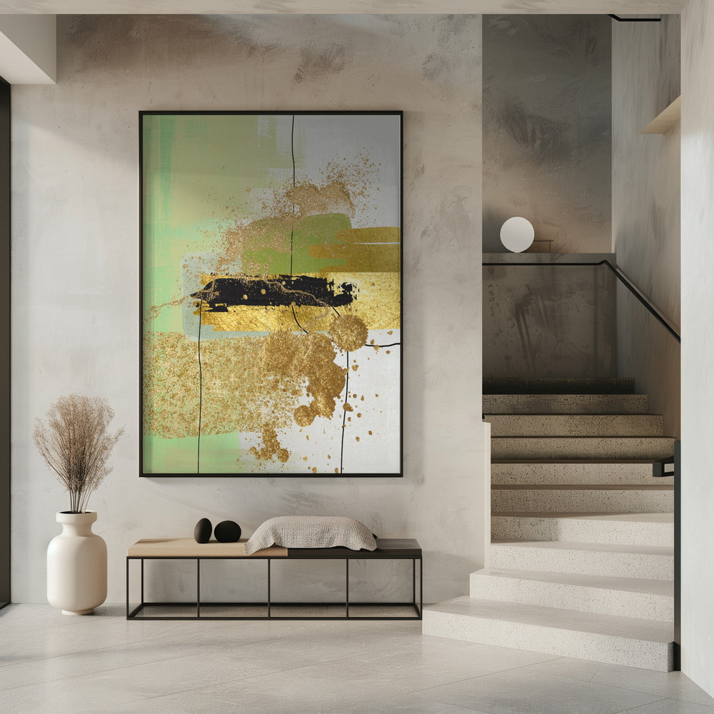 Flüssiges Grün 1 | Poster