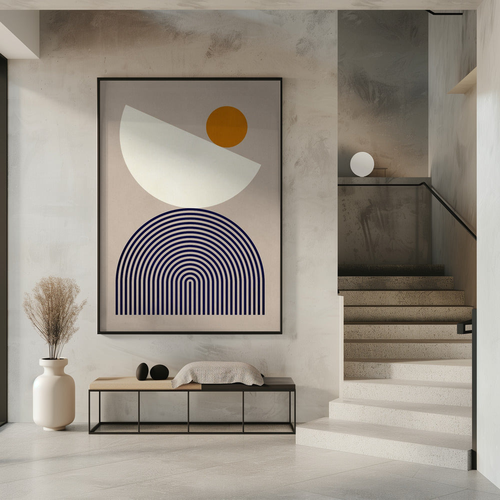 Lines and semicircles 1 | Poster