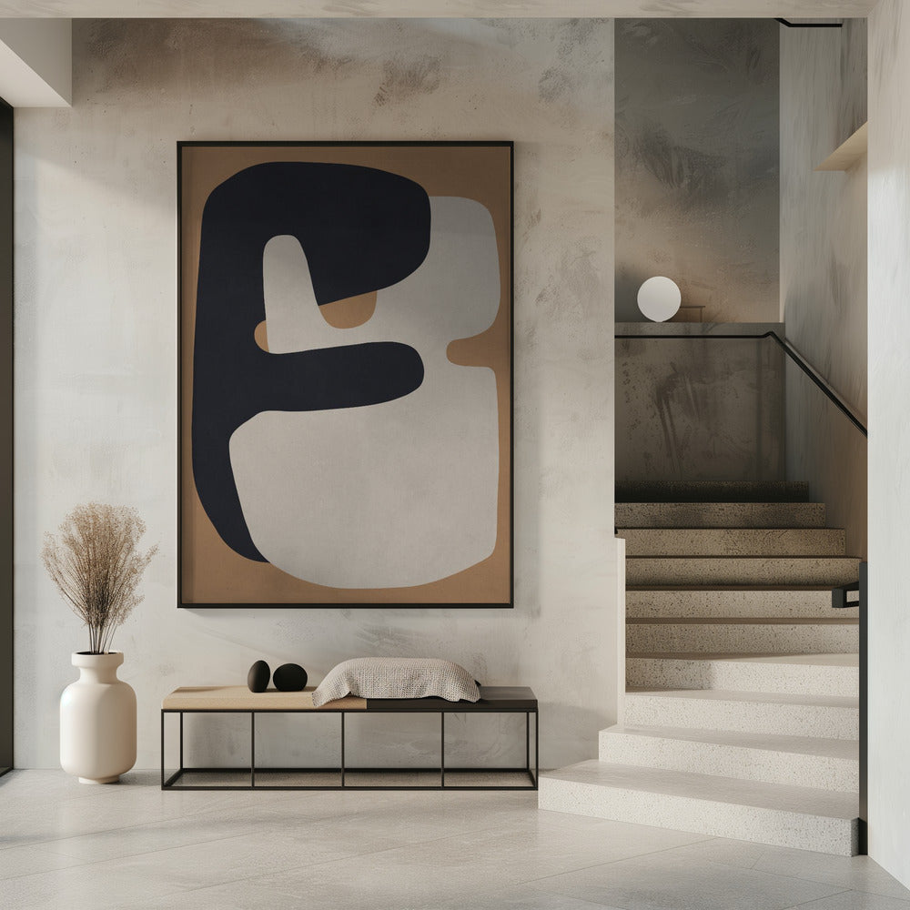 Braune und schwarze Kunst 1 | Poster