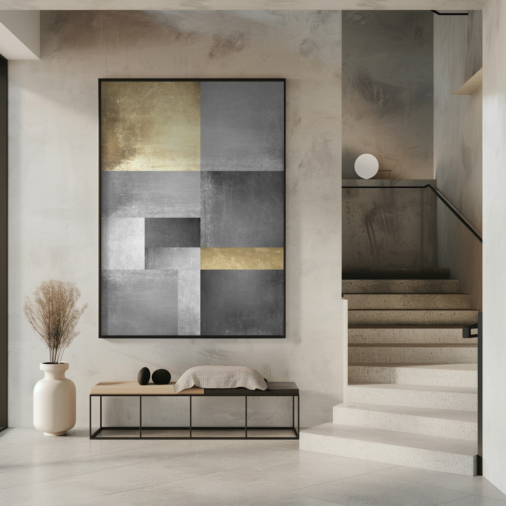 Gold- und Silbertexturen 5 | Poster