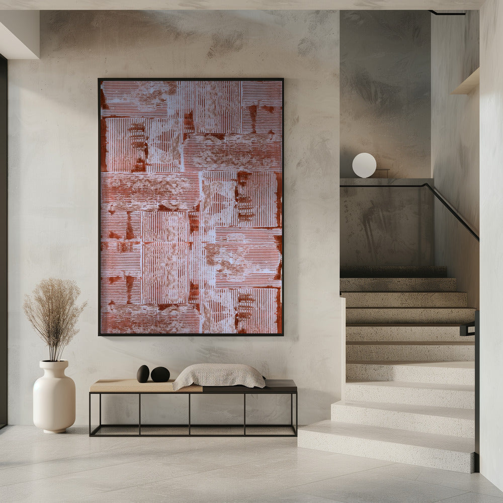Cinnabar Soft Lines Texture No2 Print | Poster