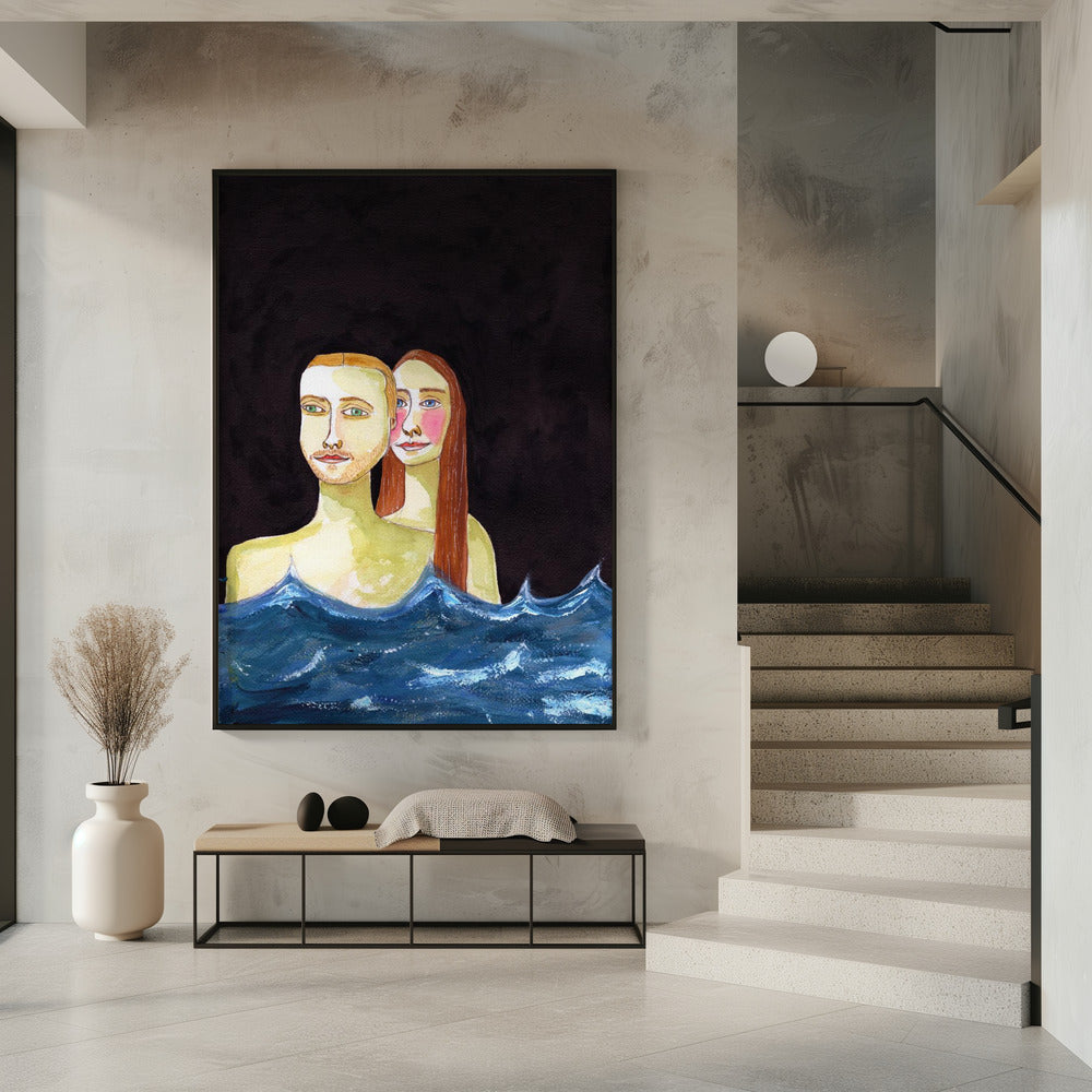 The Swimming Couple | Poster