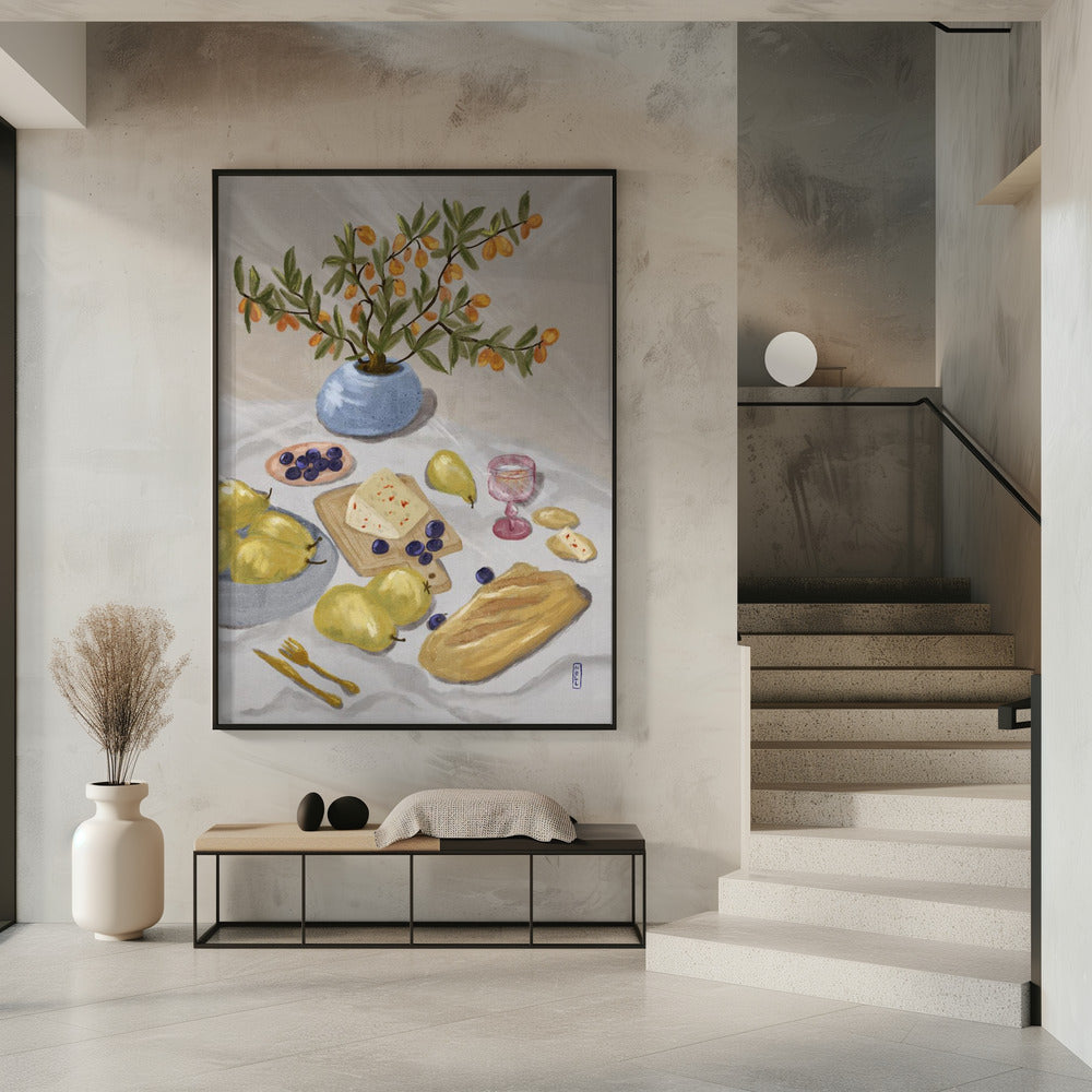 Gin Tonic in der Nachmittagssonne Illustration | Poster