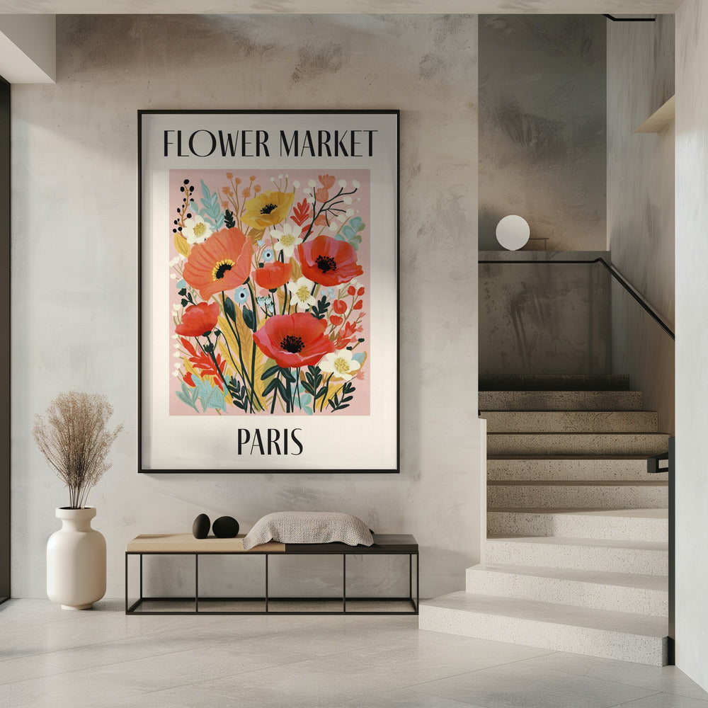 Blumenmarkt Paris Frankreich | Poster