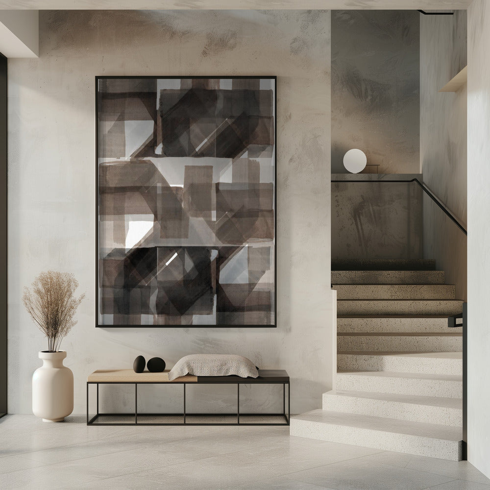 Abstract Dark Hammered 2 | Poster