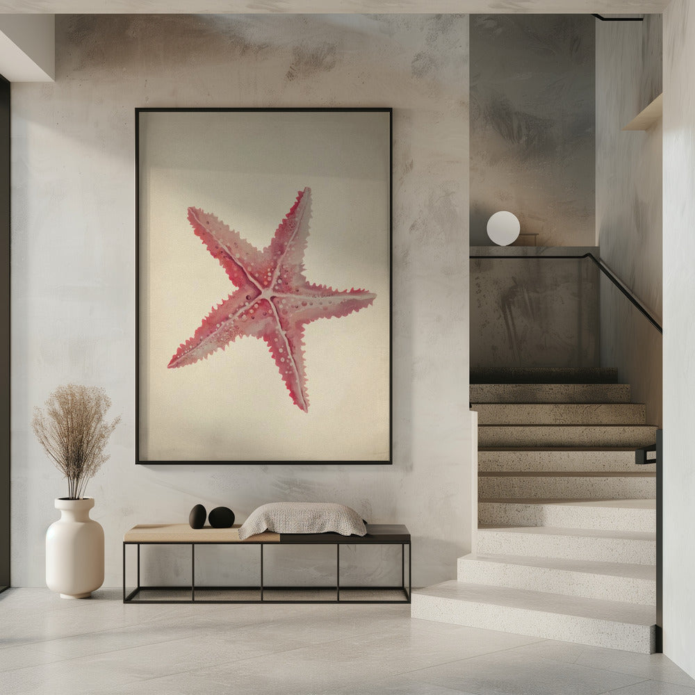 Vintage Seestern-Malerei | Poster