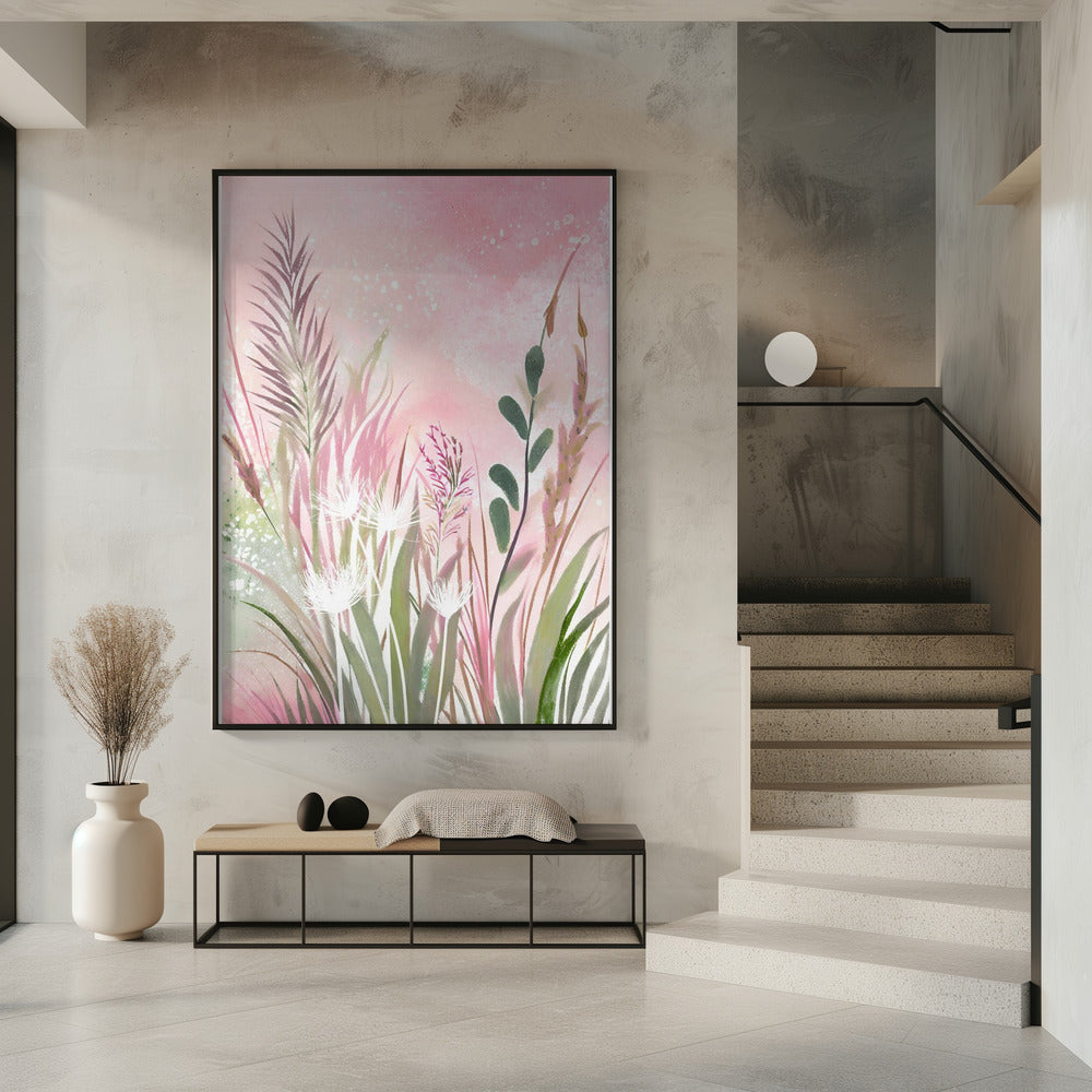 Rosa und Grün 32 | Poster