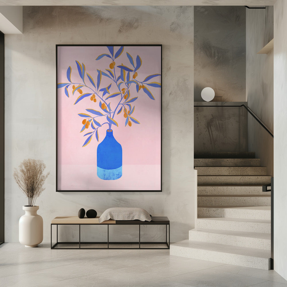 Stillleben mit blauen Zweigen | Poster
