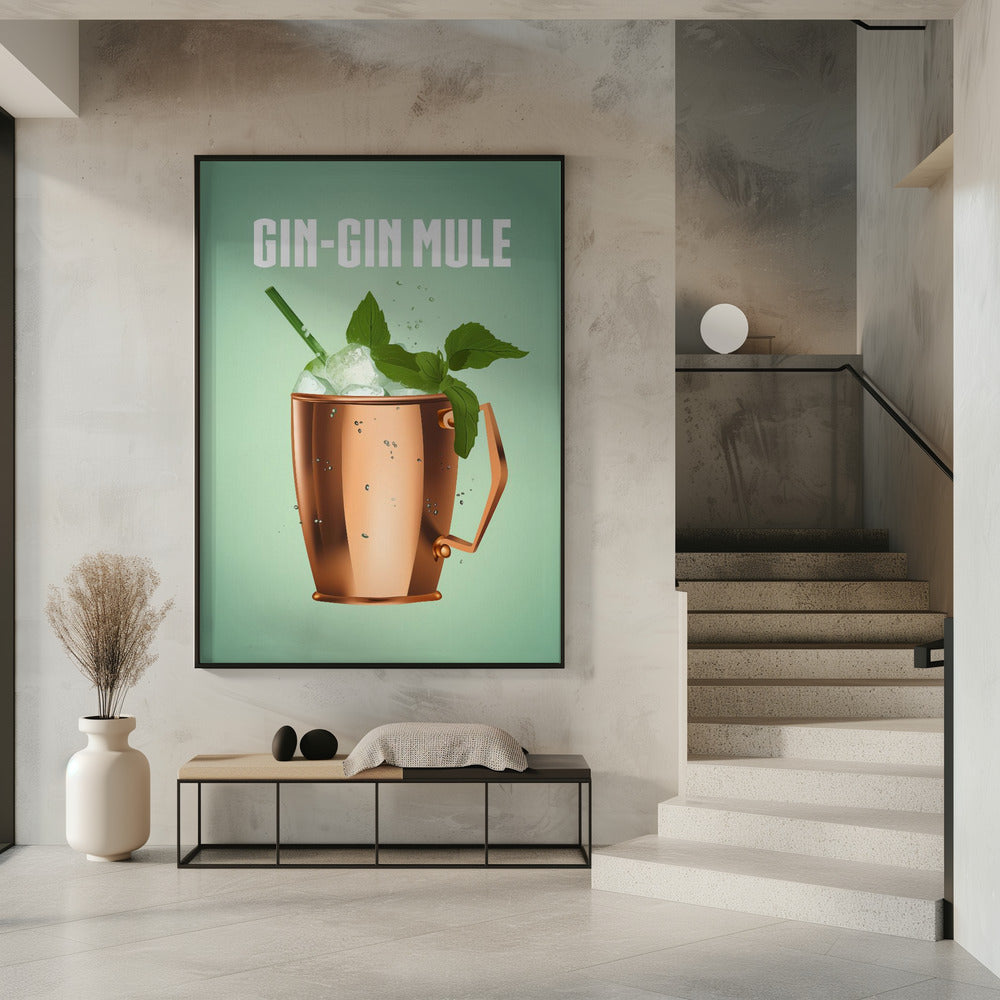 Gin Gin Mule Kupfer | Poster