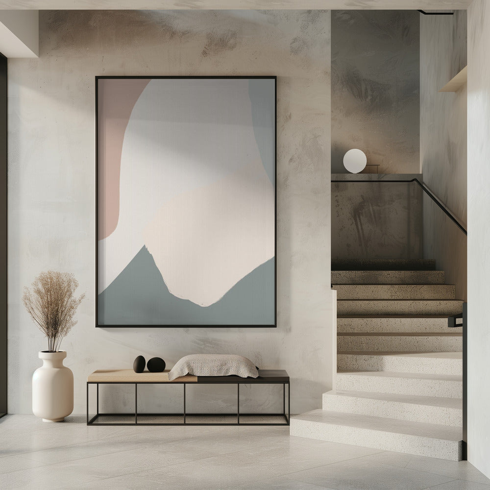 Beruhigendes Beige Abstrakt | Poster