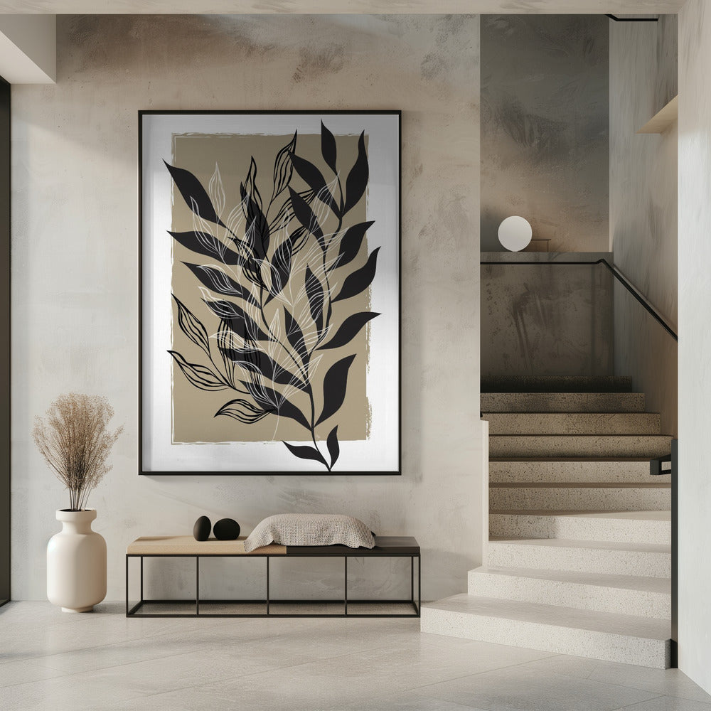 Minimalistisches botanisches Design | Poster