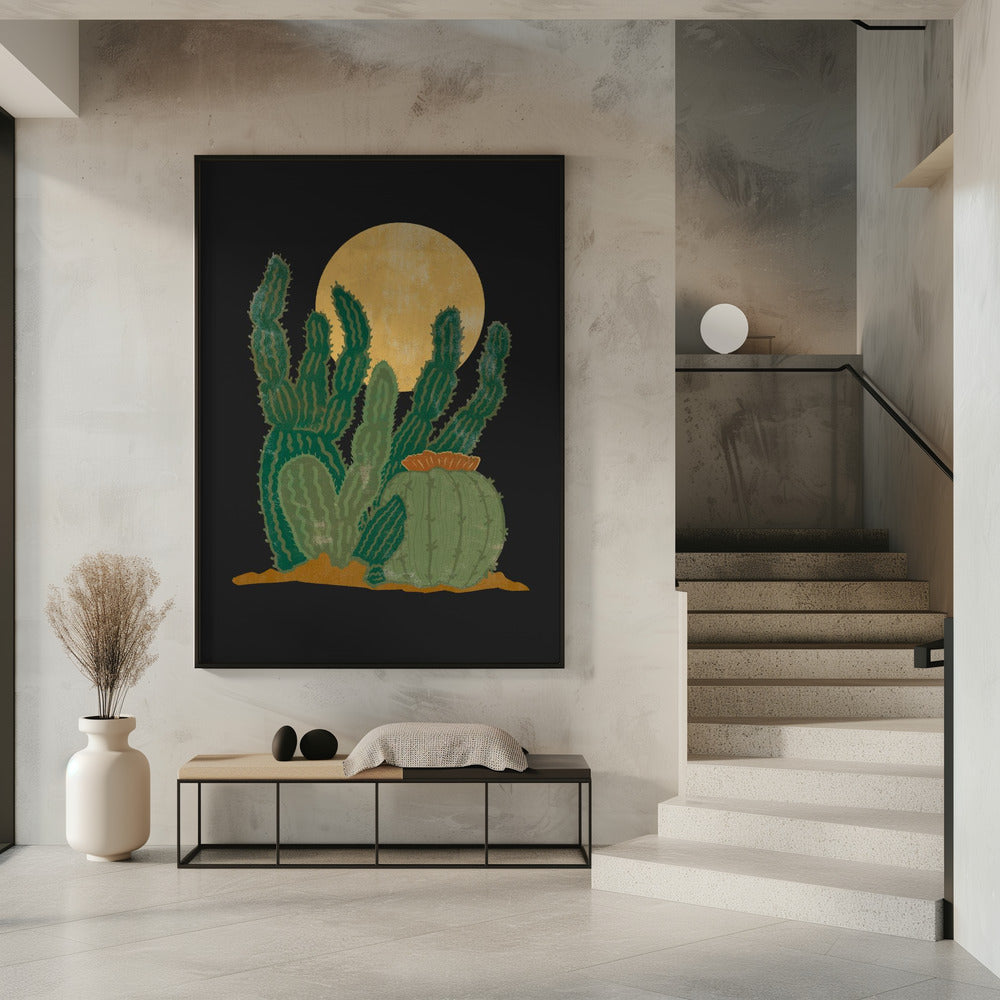 Moderne Americana und Kaktus | Poster