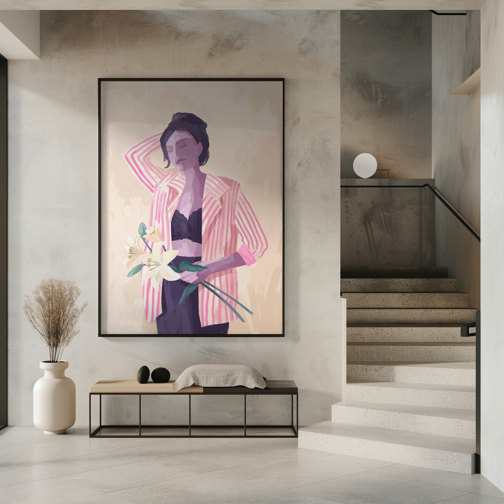 Lilly in einer Jacke | Poster