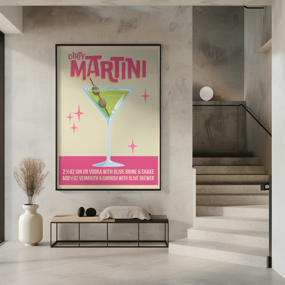 Dirty Martini Cocktail 01.png | Poster