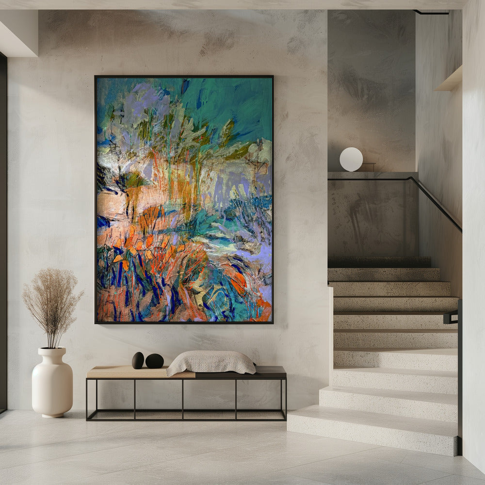 Traumlandschaft Pinselstriche | Poster