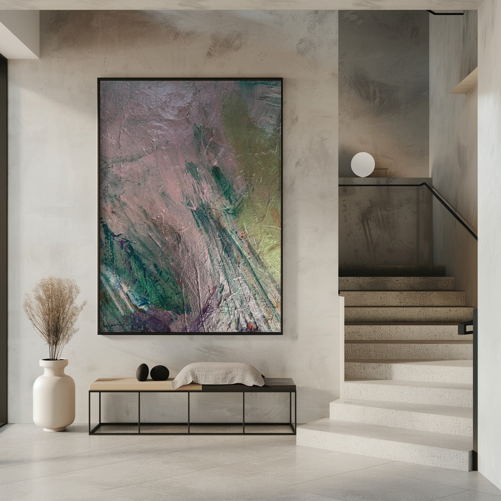 Mystic Pink Brushstrokes | Poster